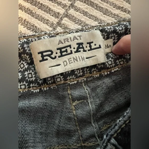 Ariat Blue Bootcut Jeans with Classic Fading - Picture 3 of 4